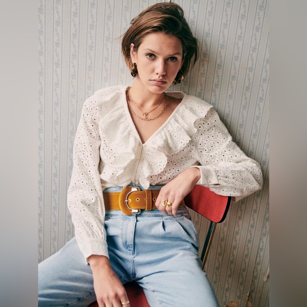 Sezane OLYMPE Shirt NWT